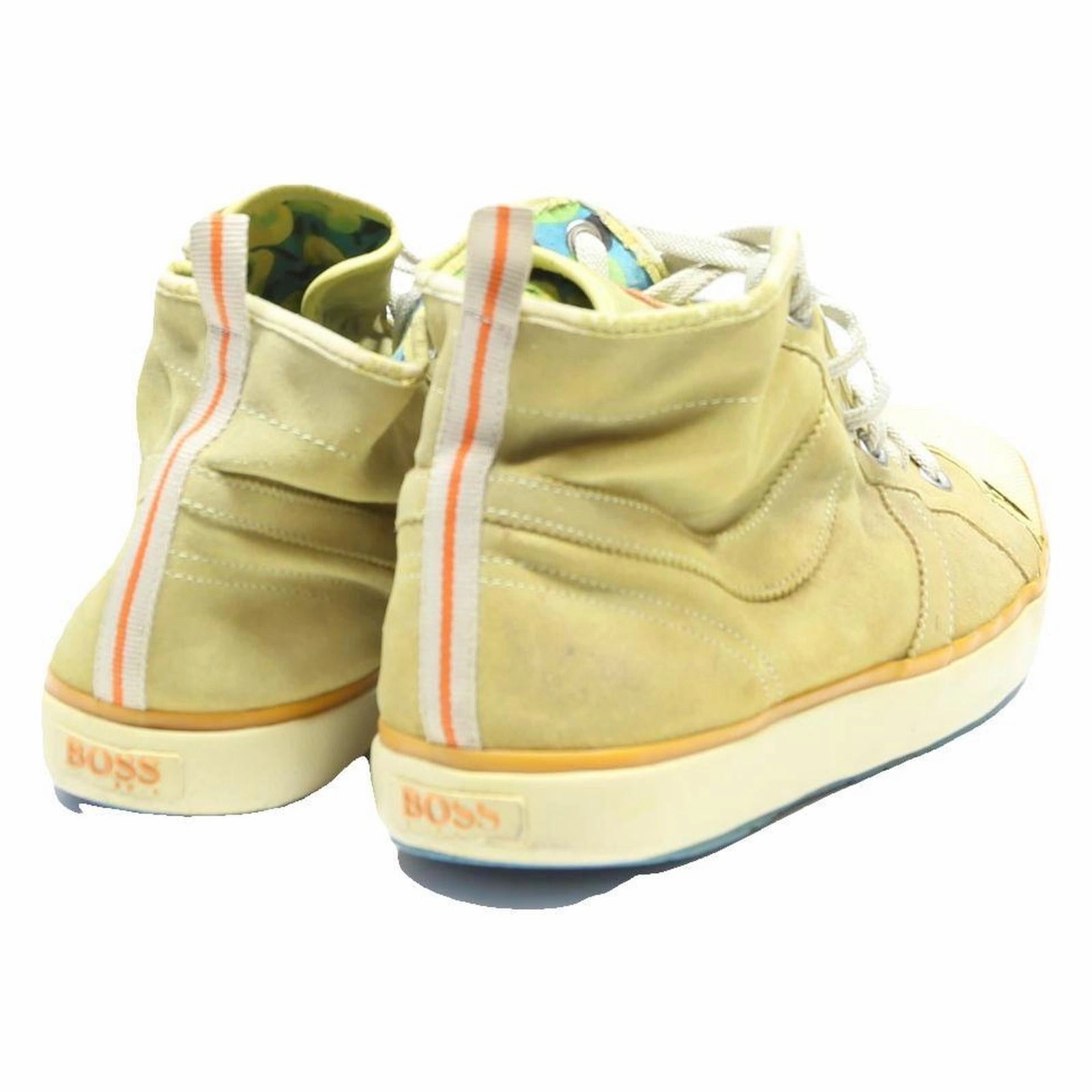 Bear Trap Boots BOSS Beige Mens High Top Trainers Synthetic UK 10.5 Casual Comfortable Stylish