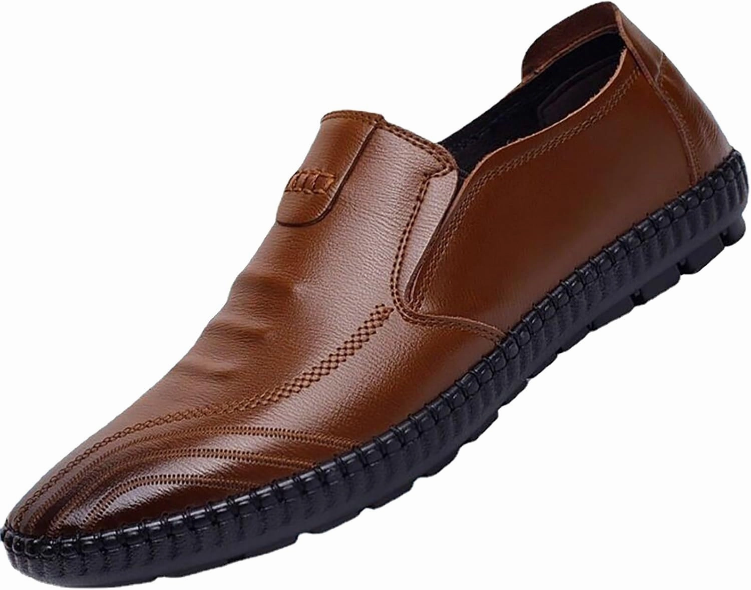 511 Boots Flat Loafer for Men Leather Slip On Business Dress Shoes Driving Casual Boat Soft Shoes Leather Shoes 11 Men