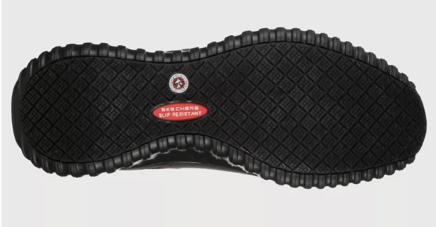 Leather Oxford Boots SKECHERS ARCH FIT SR - CICADES - 200027 - BLK