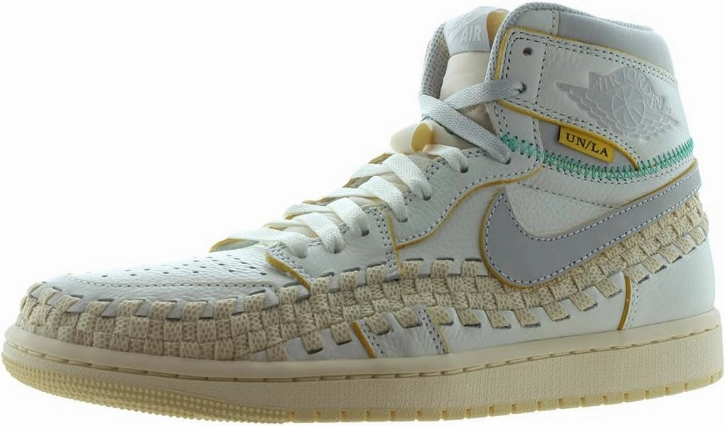 Oklahoma Sooners Nike Shoes Nike Air Jordan 1 Retro High OG Men's Shoes White/Black-Green Glow DZ5485 130