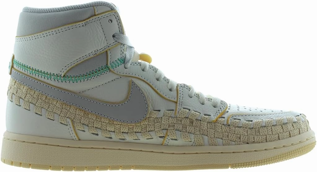 Nike Air Jordan 1 Retro High OG Men's Shoes White/Black-Green Glow DZ5485 130 Nike Customised Shoes