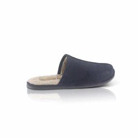 Ugg Coquette Slippers Smithfield Suede Leather Slippers - Navy