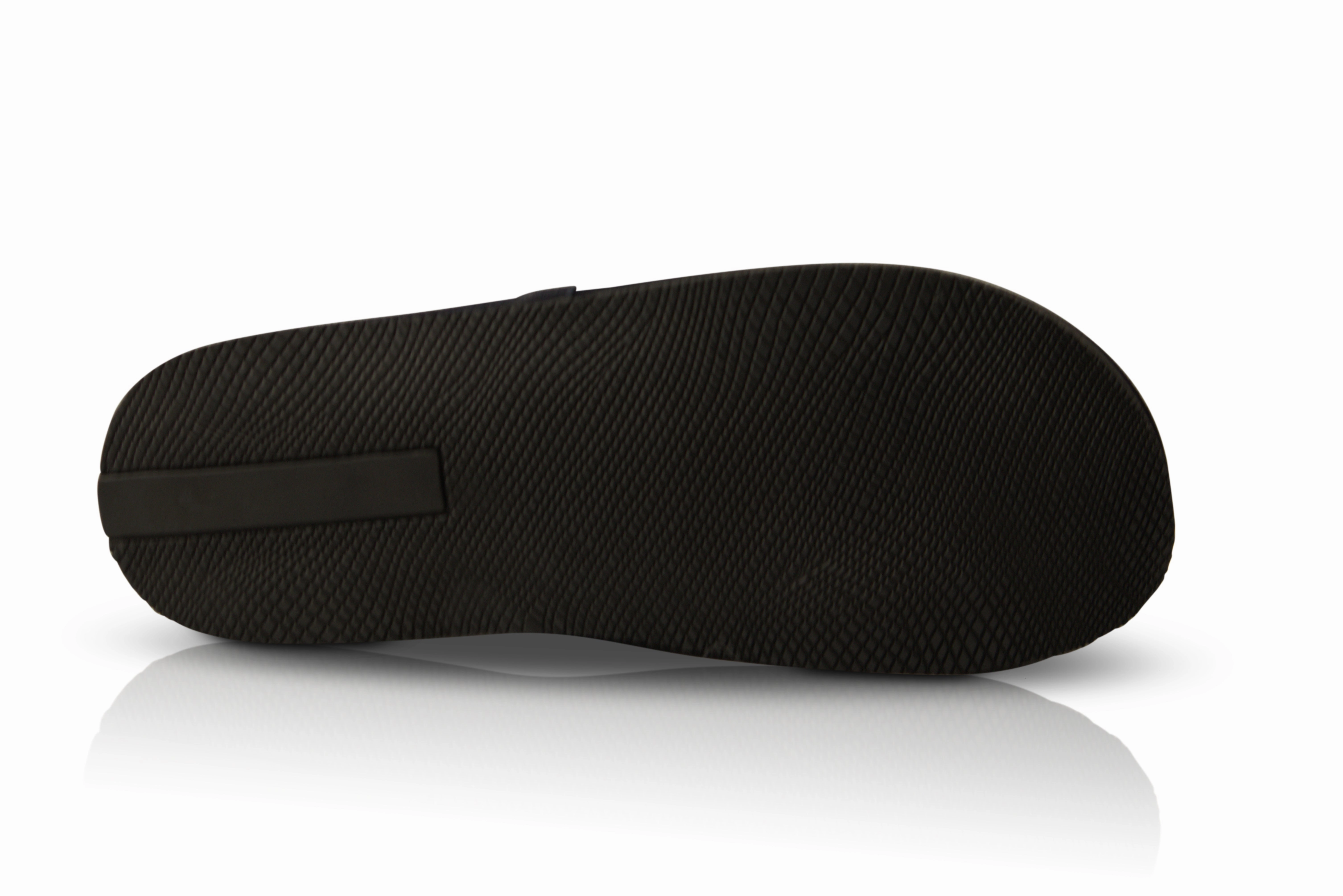 Smithfield Suede Leather Slippers - Navy Orthopedic Slippers With Arch Support