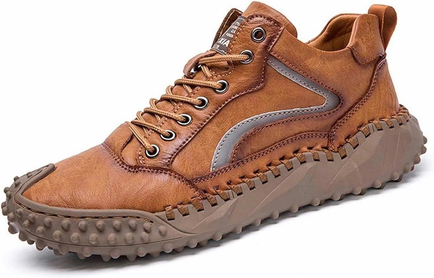 Cawboy Boots Mens Hiking Shoes, Mens Leather Boots, Slip-Ons Lightweight Comfortable Casual Chukka Boots Mens Fashion Sport Business