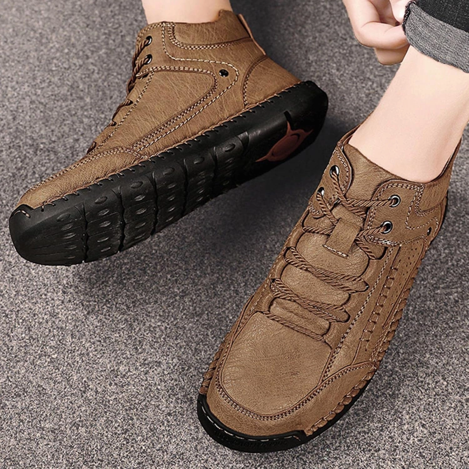 Mens Walking Shoes Mens Slip on Shoes Sneaker for Men Shoe for Men Breathable Sport Sneaker White High Heel Sneakers