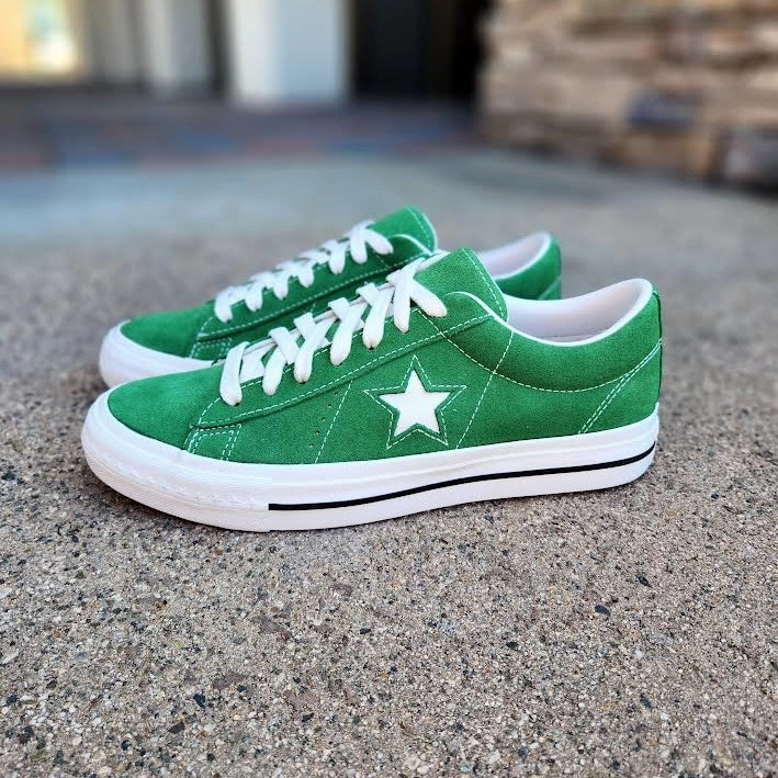 Brown Brogues Uk CONVERSE ONE STAR 95 OX GREEN VINTAGE WHITE