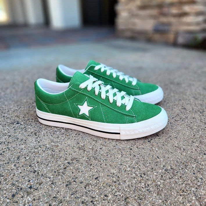 Brogan Military Boots CONVERSE ONE STAR 95 OX GREEN VINTAGE WHITE