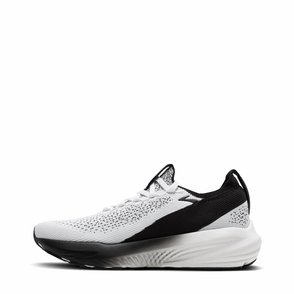 Brooks Men's Glycerin StealthFit 22 Sneaker in White/Grey/Black Arch Support Badminton Shoes