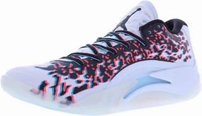 Jordan Zion 3 Men's Shoes (DR0675-106, White/University RED/Cement Grey) Build Custom Nike Shoes