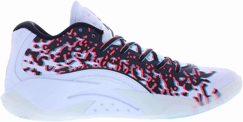 Jordan Zion 3 Men's Shoes (DR0675-106, White/University RED/Cement Grey) First Nike Shoes