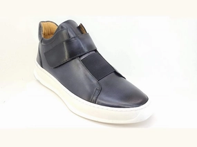 Casual Boots Slip On Calfskin High Top Sneaker Grey