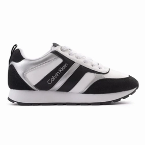 CALVIN KLEIN DIALI WOMEN SHOES CKW8 Silver Brogues Platform