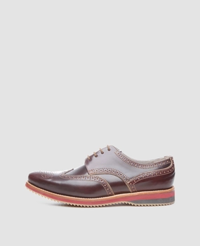 Campus Full-Brogue C - Oxblood Sole Derby Shoes