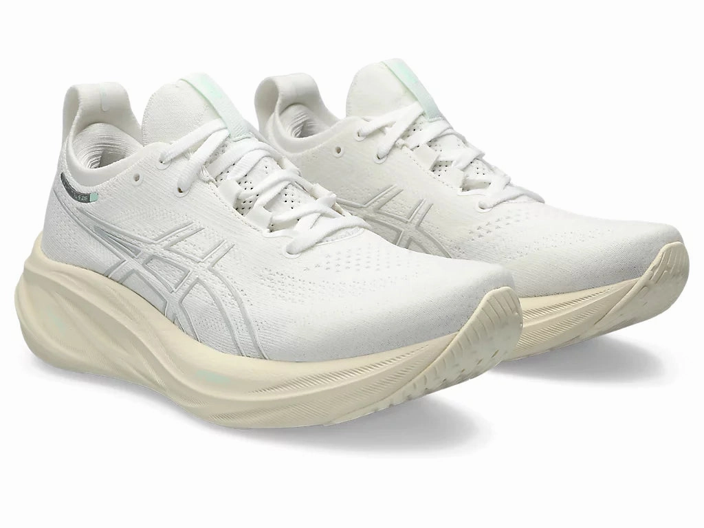 Women's ASICS Gel-Nimbus 26 (White/White) Asics Shoe Fit Guide