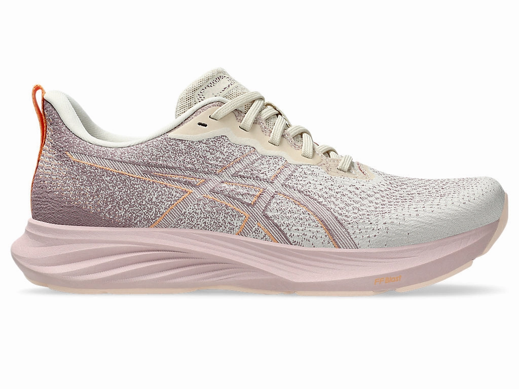 Asics Shoes Deals Women's Asics Dynablast 4, Oatmeal/Dusty Mauve, 8.5 B Medium