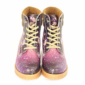 Astronaut Cat Short Boots KAT108 Pull On Winter Boots