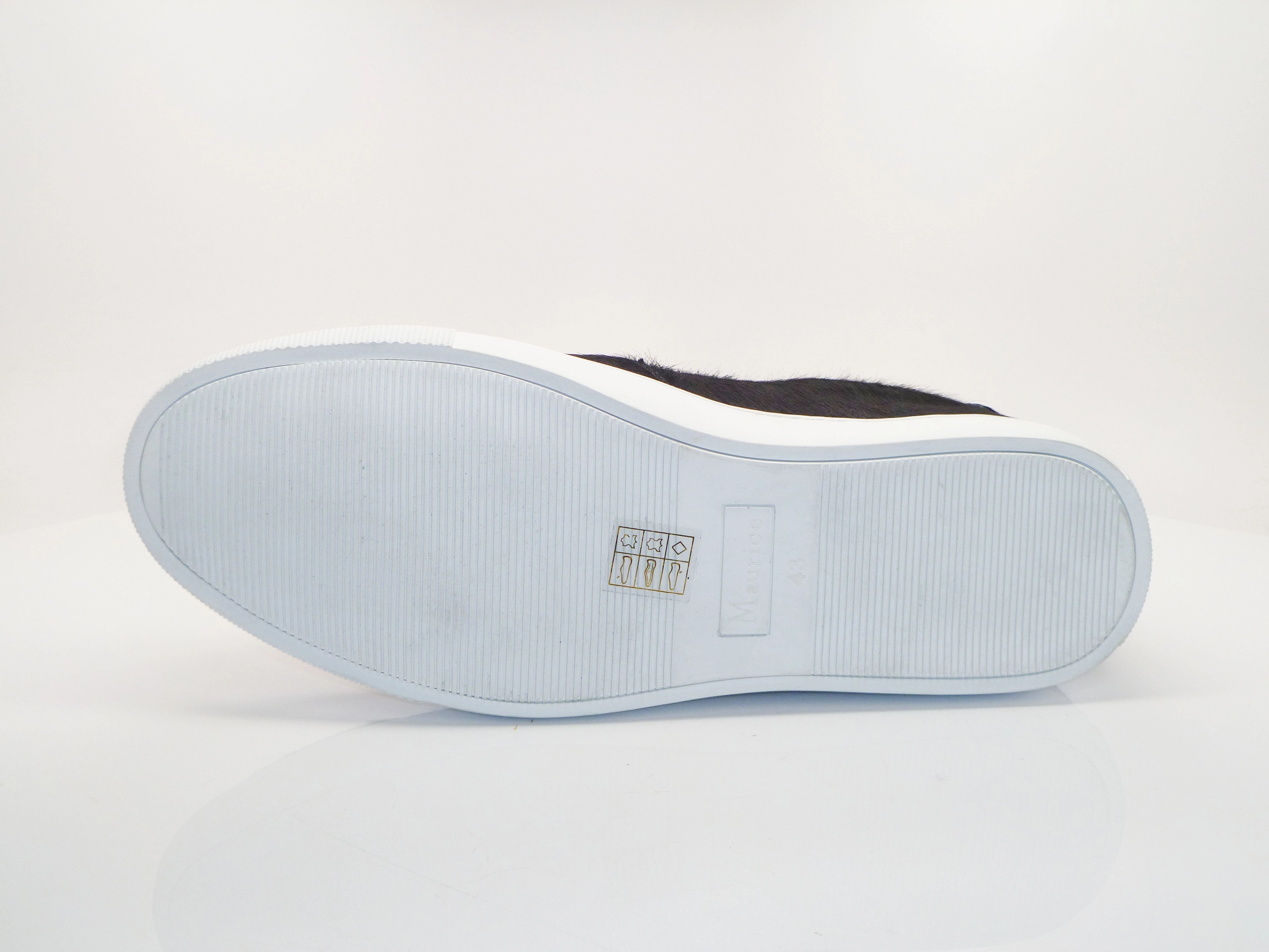 Slip On Leather Shoes Carrucci by Maurice Pony Hair Slip-On Sneaker Black