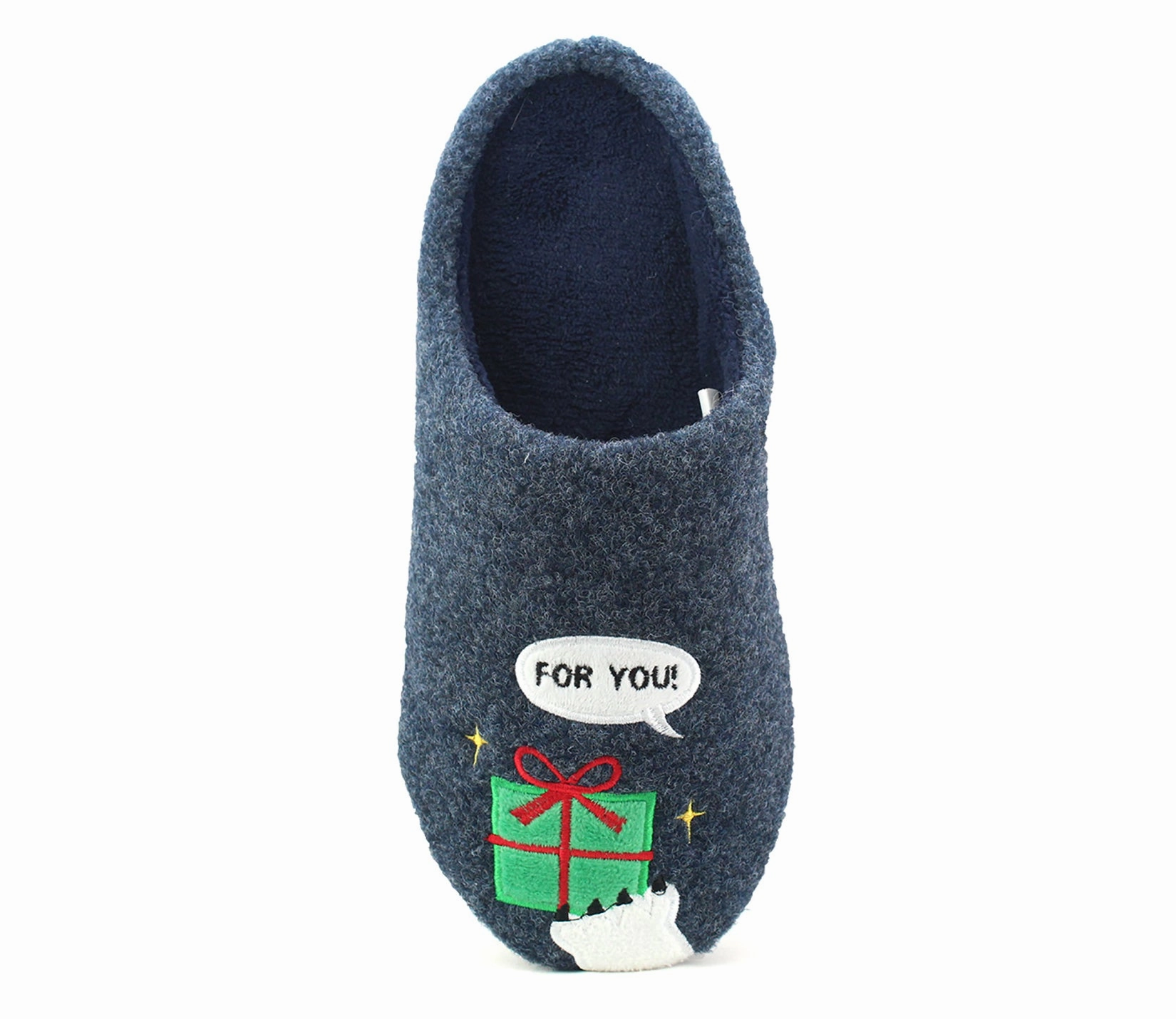 Mens Christmas Slippers Novelty Festive Character Fun Xmas Backless Mule House Shoes Softball Slippers