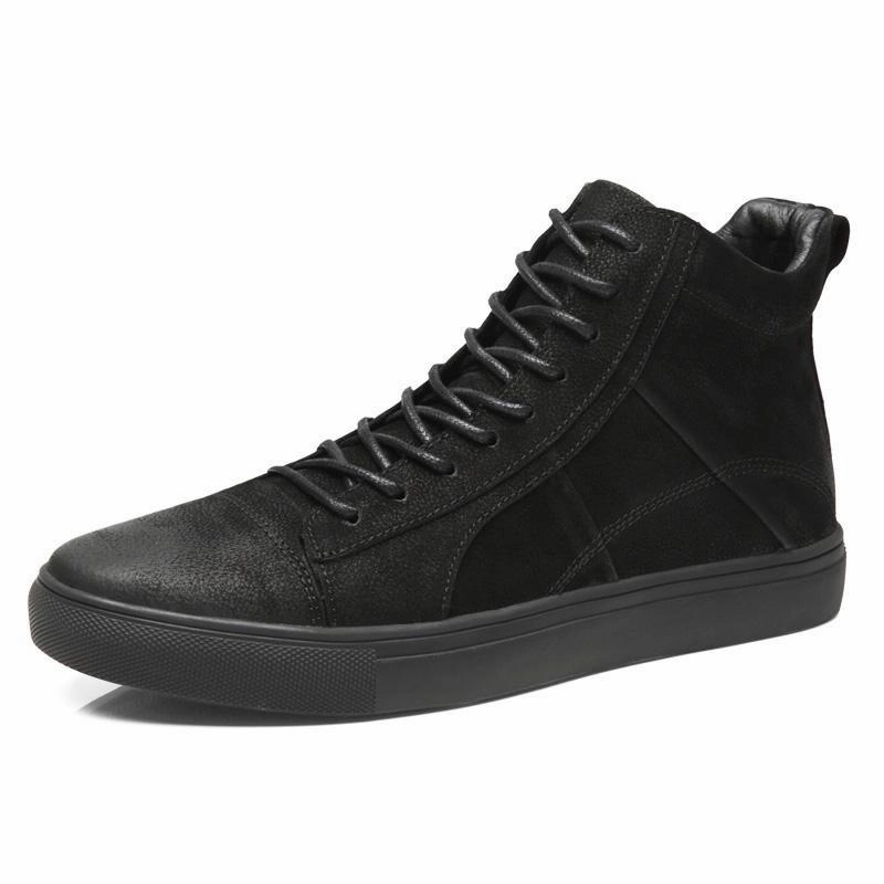 High Heel Shoes With Ankle Strap West Louis High Top Genuine Leather Sneakers