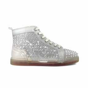 High Heel Silhouette Christian Louboutin 'Louis Spike' Sneakers - Men's 40