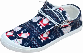 Stitch Sneakers Christmas Shoes for Women Canvas Lace Up Flats Shoes Women Dressy Comfortable Sneaker Slip On Loafers Women Shoes