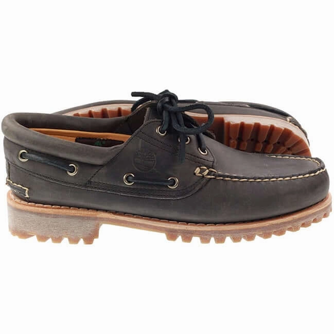 Cut Oxford Timberland Boots Mens Authentic 3 Eye Classic Lug Medium Grey Leather