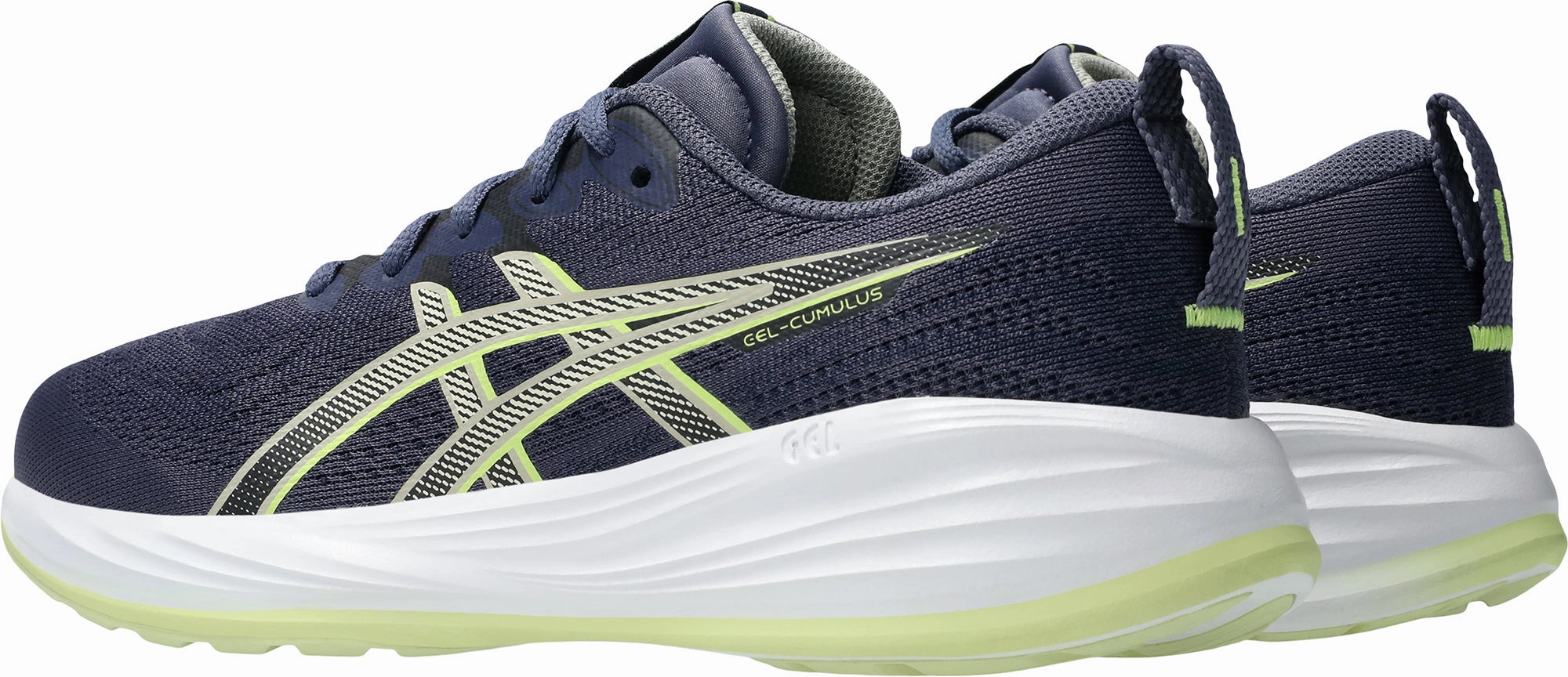 Non Marking Asics Shoes Asics Gel Cumulus 27 GS Junior Running Shoes - Grey