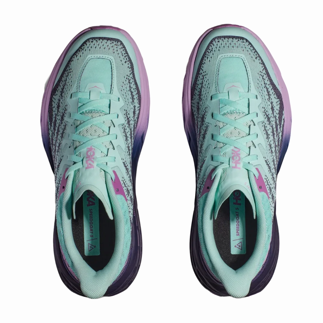 Hiking Shoes Reviews Women's Speedgoat 5 - Sunlit Ocean/Night Sky (B Width)