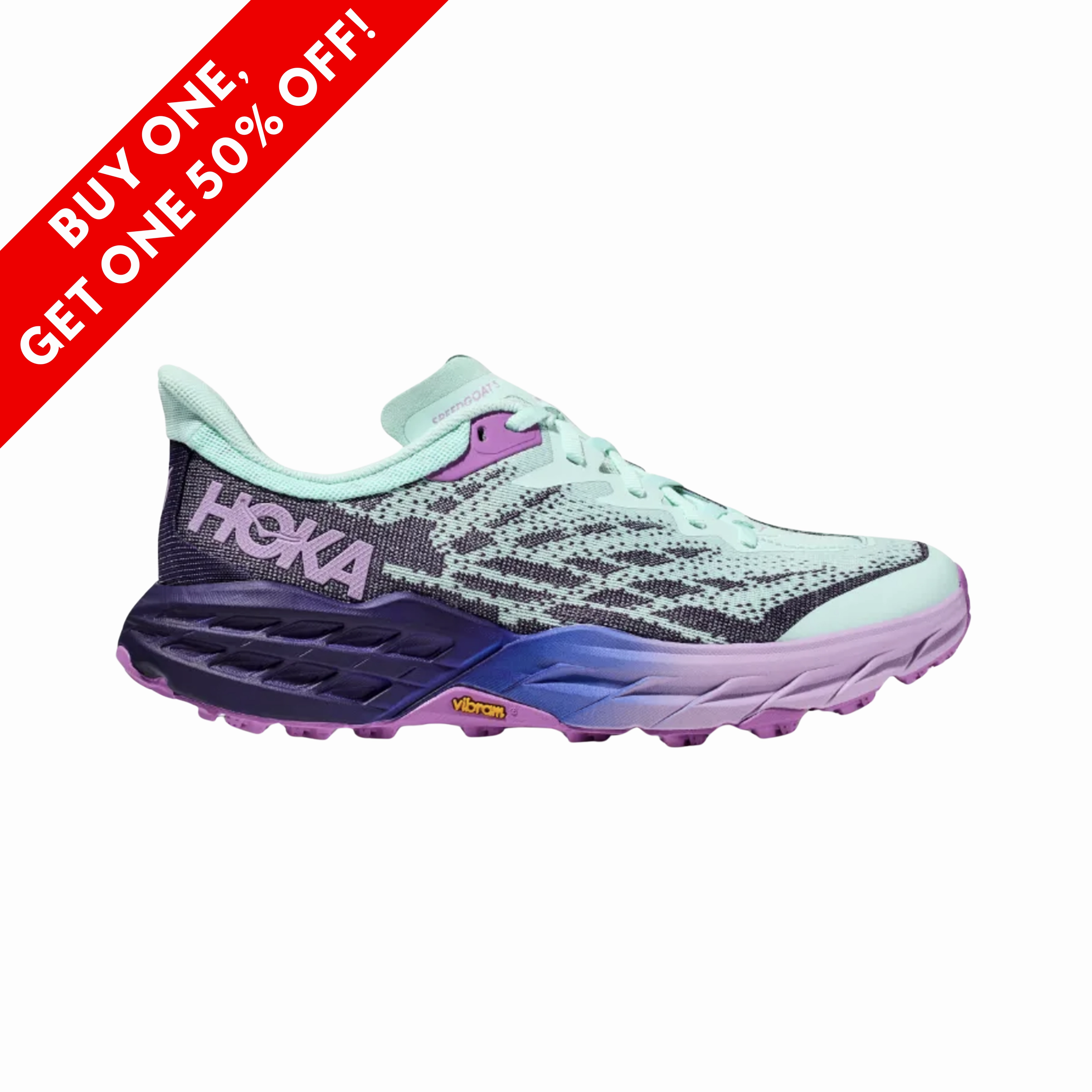 Tribu Hiking Shoes Women's Speedgoat 5 - Sunlit Ocean/Night Sky (B Width)