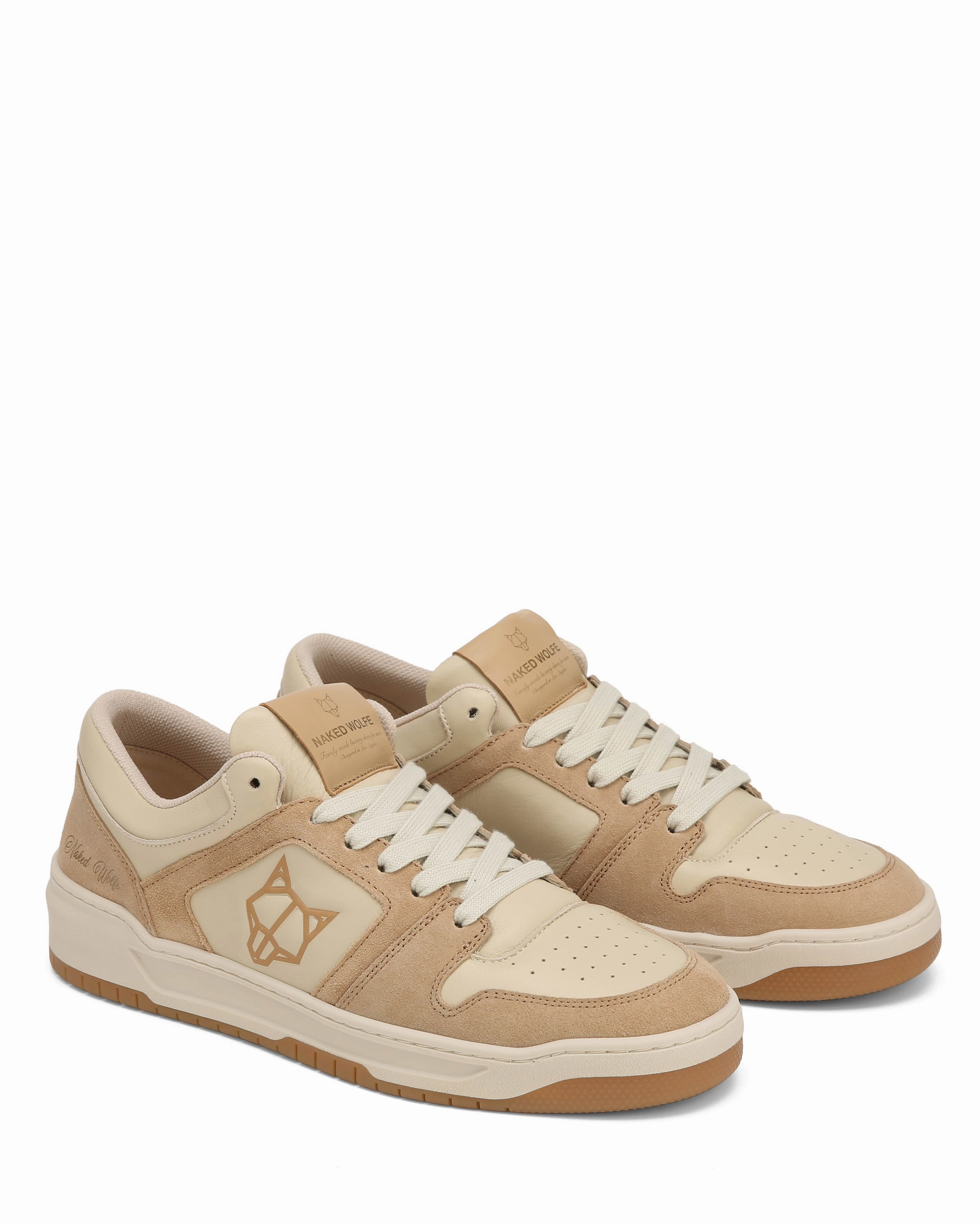 Oxford Shoes And Chinos CM-01 Bone Leather / Taupe Cow Suede Combo