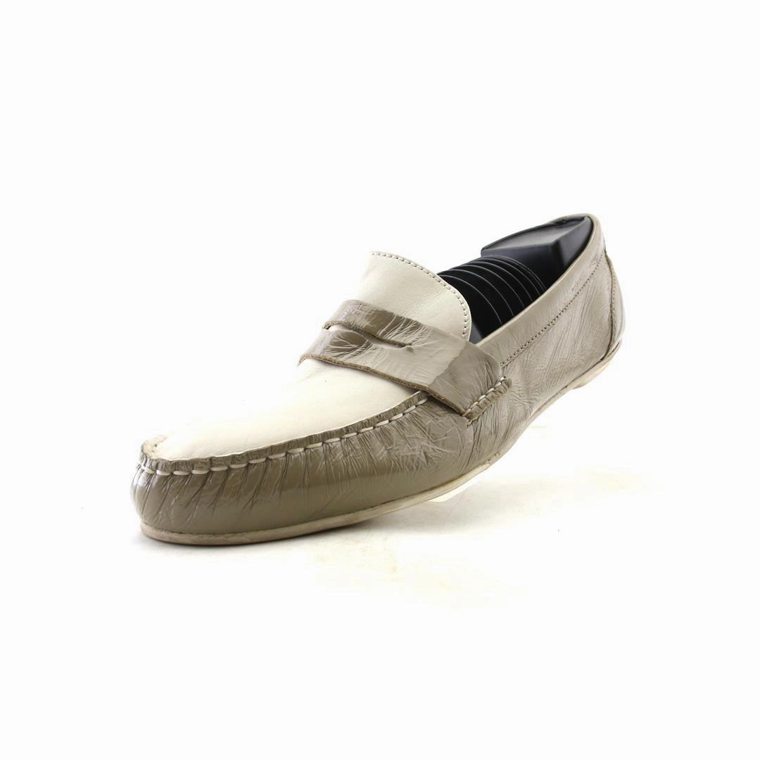 Navy Blue Womens Brogues COLE HAAN PENNY  SHINY CRUISE