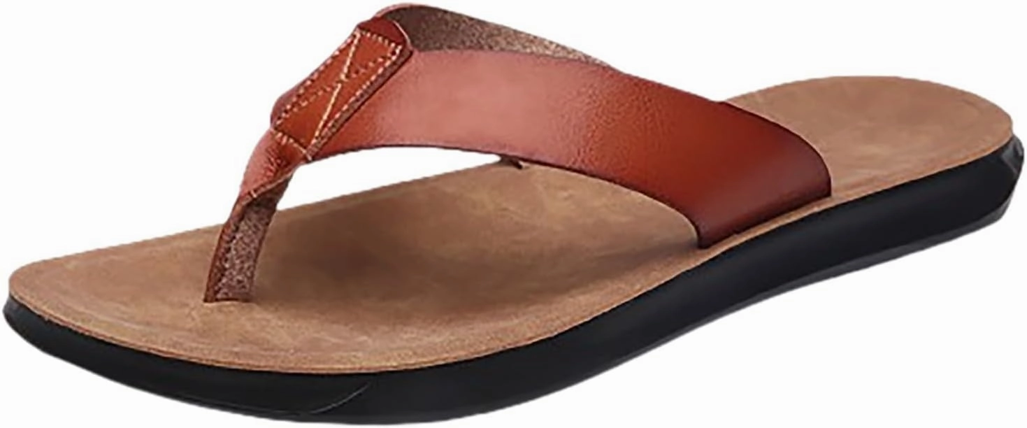 Fashion Men's Summer Beach Breathable Shoes Sandals Male Slipper Flip Flops Flat Shoes Mens Slide Sandals Size 11 Men's Sport Maroon Boots