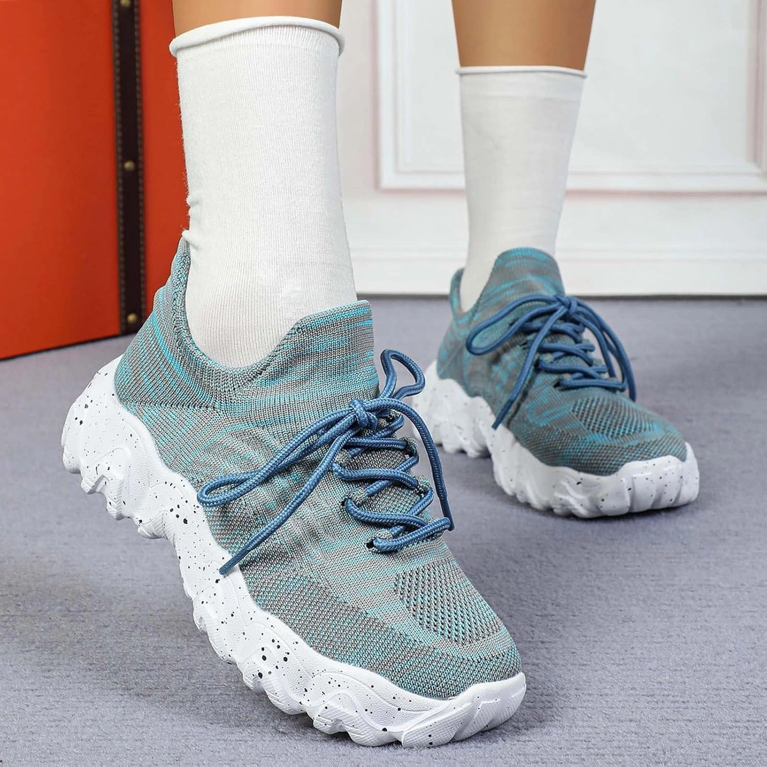 Nurse Babe Shoes, Orthopedic Shoes for Women, Comfort Wear Orthowear Shoe, Ortho Pro Sneakers Breathable Mesh Casual Footwear Walking Running Sneakers with Arch Support Soft Comfy Cushion Arch Support Sneakers