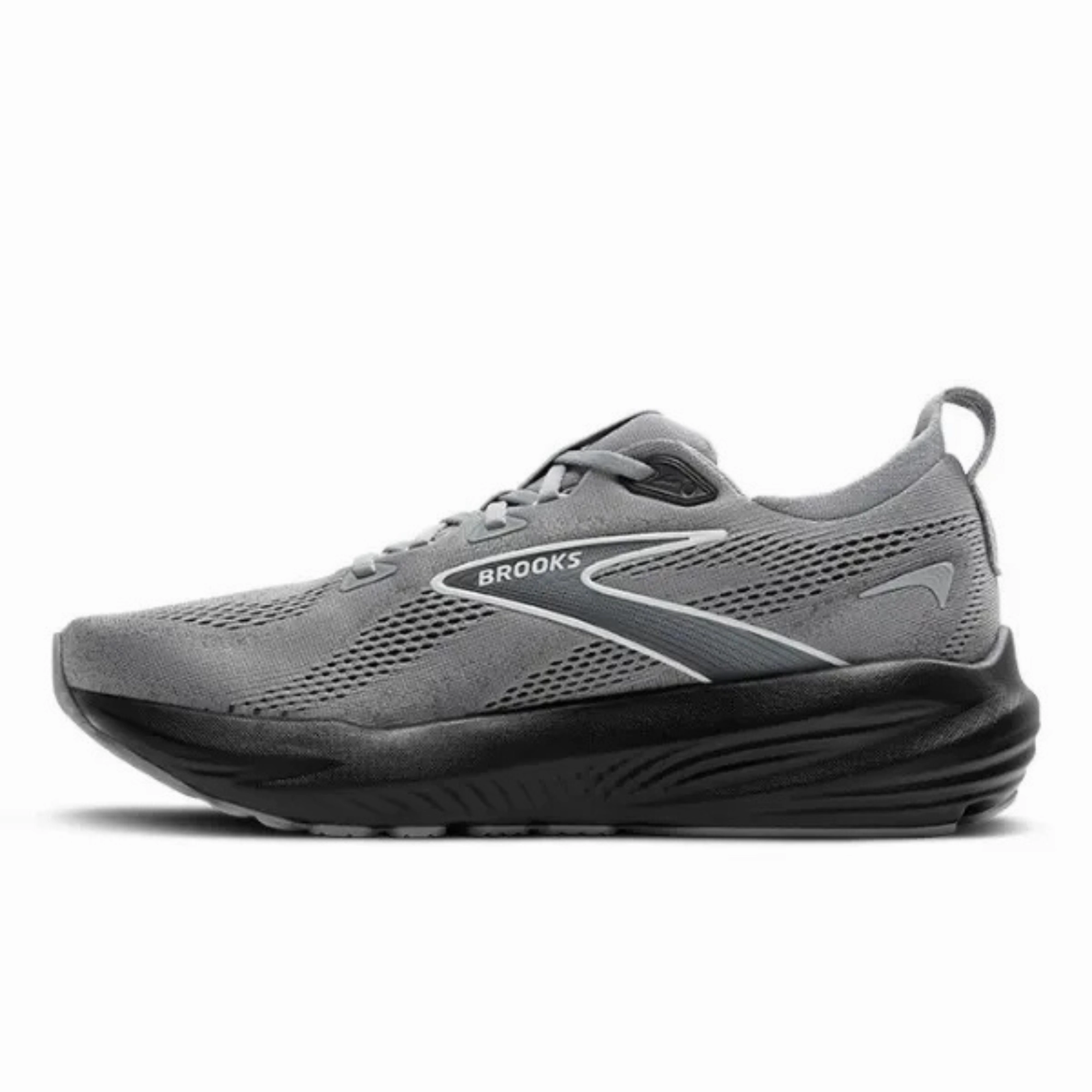 Men's - Brooks Glycerin 22 - Primer Gray/Ebony/Bluewash Boreal Ballet Climbing Shoe