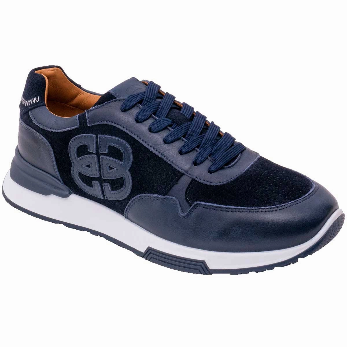 Peep Toe Oxfords BARKER Boston Trainers - Mens - Navy Combi