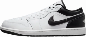 Nike Air Jordan 1 Low Men's Shoes (553558-132,White/Black-White) Size 12 Nike Low Top Shoes