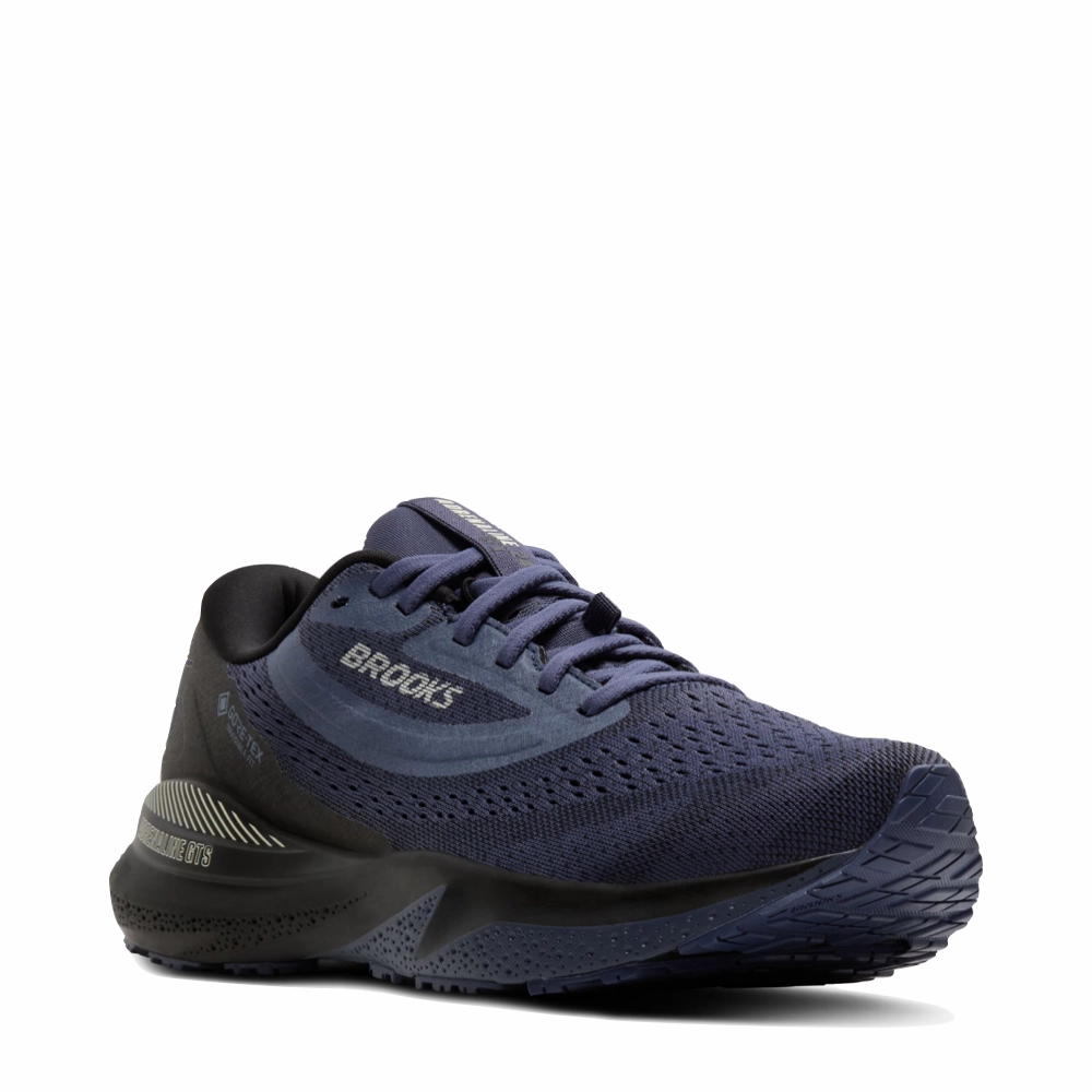 Best Shoes For Outdoor Badminton Brooks Women's Adrenaline GTS 24 GTX Waterproof Sneaker in Black/Nightshadow/Coconut