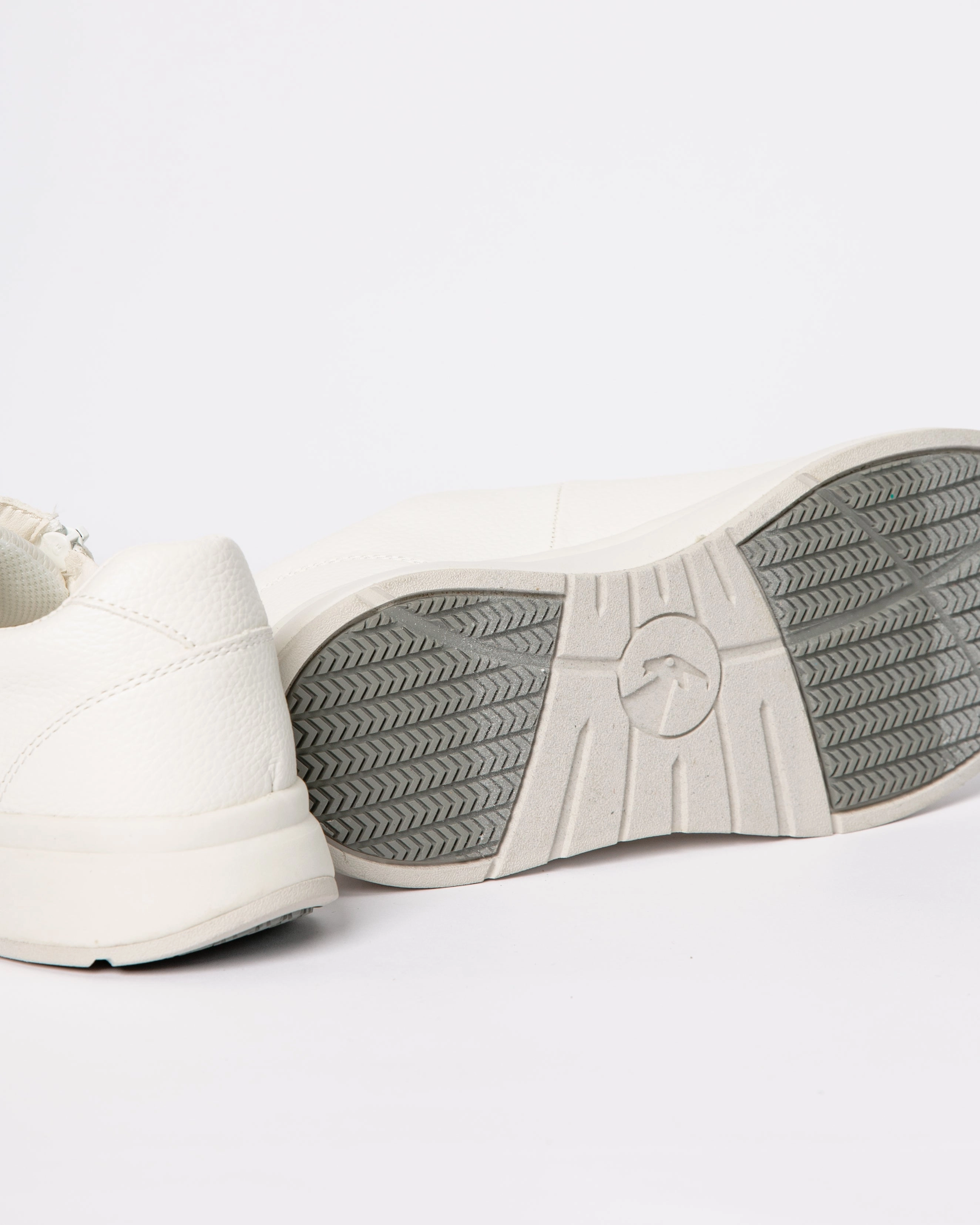 Comfort Sneaker (Women) - White Faux Leather Britton Road Lace Up Waterproof Shoe