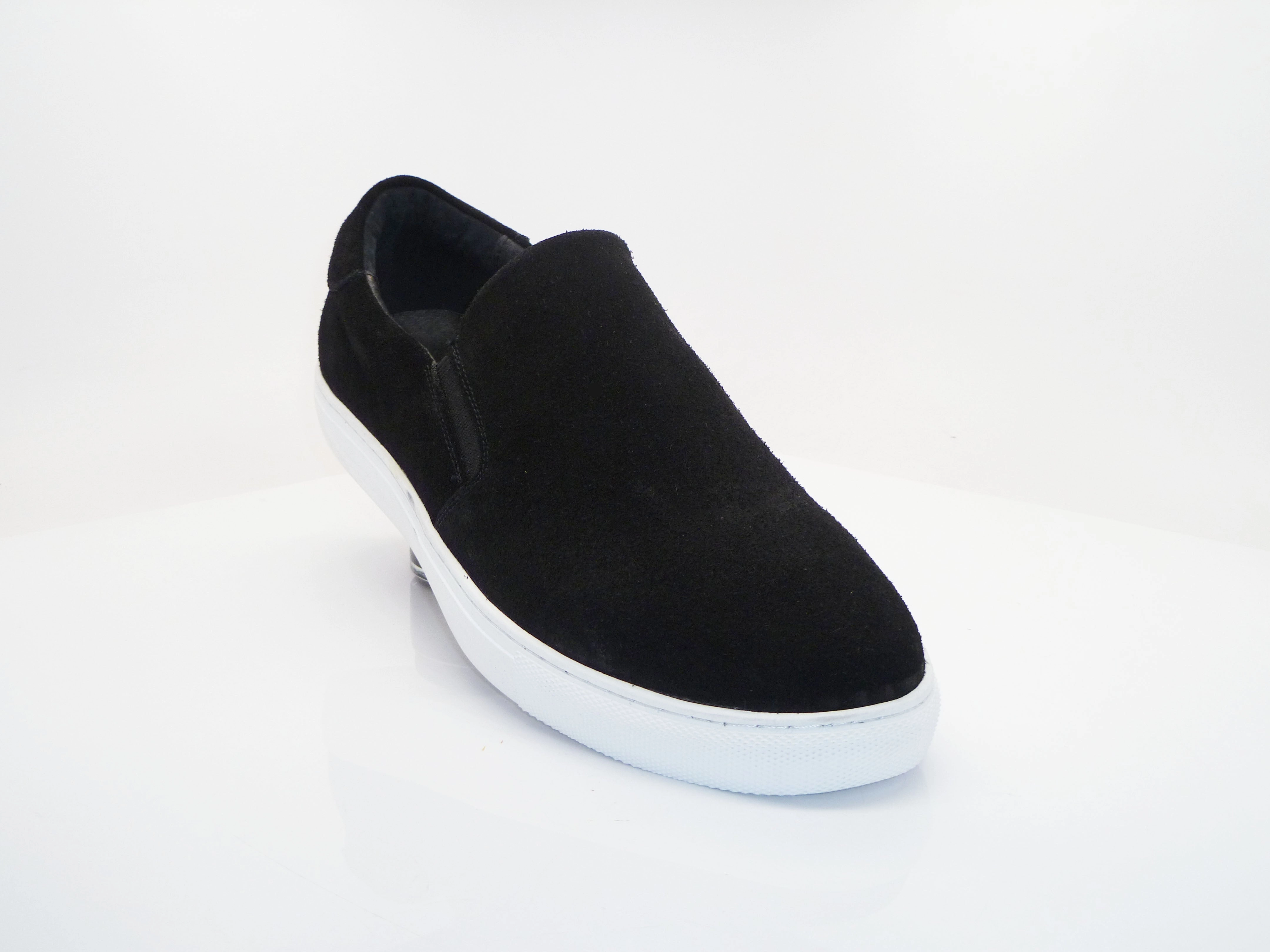 Slip Ons Slip On Gym Carrucci by Maurice Suede Slip-On Sneaker Black