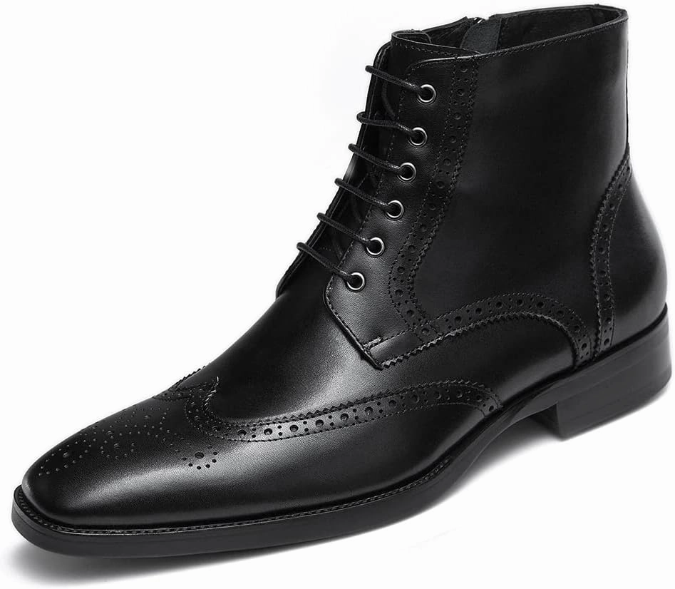 Atomic Ski Boots GIFENNSE Mens Dress Boots Mens Chukka Boots Formal Chelsea Boots Mens Leather Boots Oxford Boots for Men