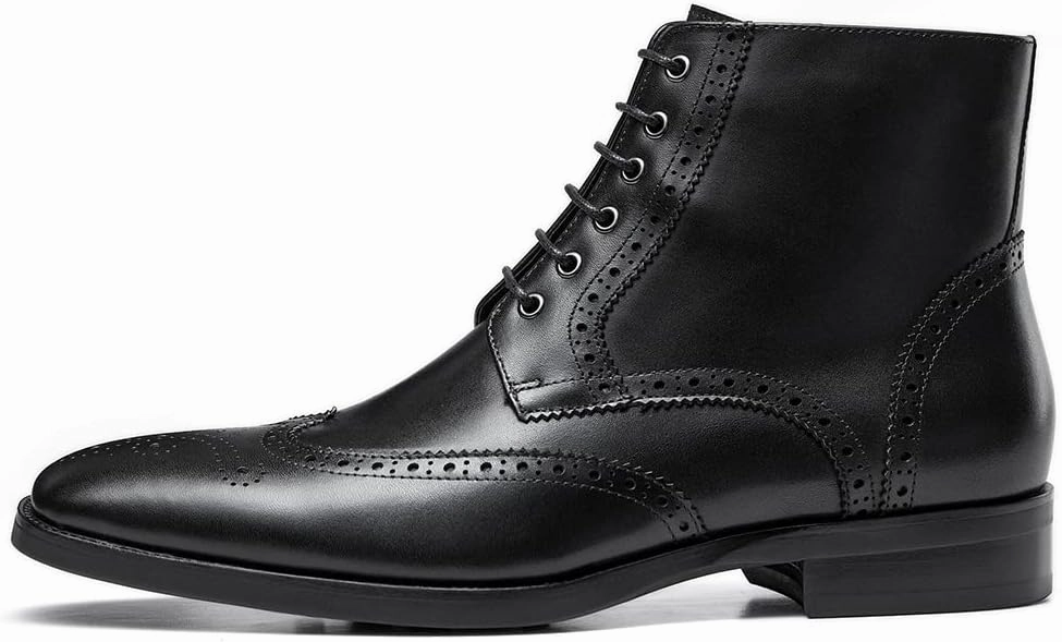 Cowgirl Boots With Rhinestones GIFENNSE Mens Dress Boots Mens Chukka Boots Formal Chelsea Boots Mens Leather Boots Oxford Boots for Men