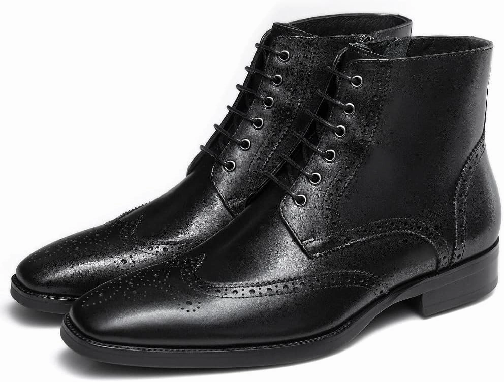 Ugg Chestnut Boots GIFENNSE Mens Dress Boots Mens Chukka Boots Formal Chelsea Boots Mens Leather Boots Oxford Boots for Men