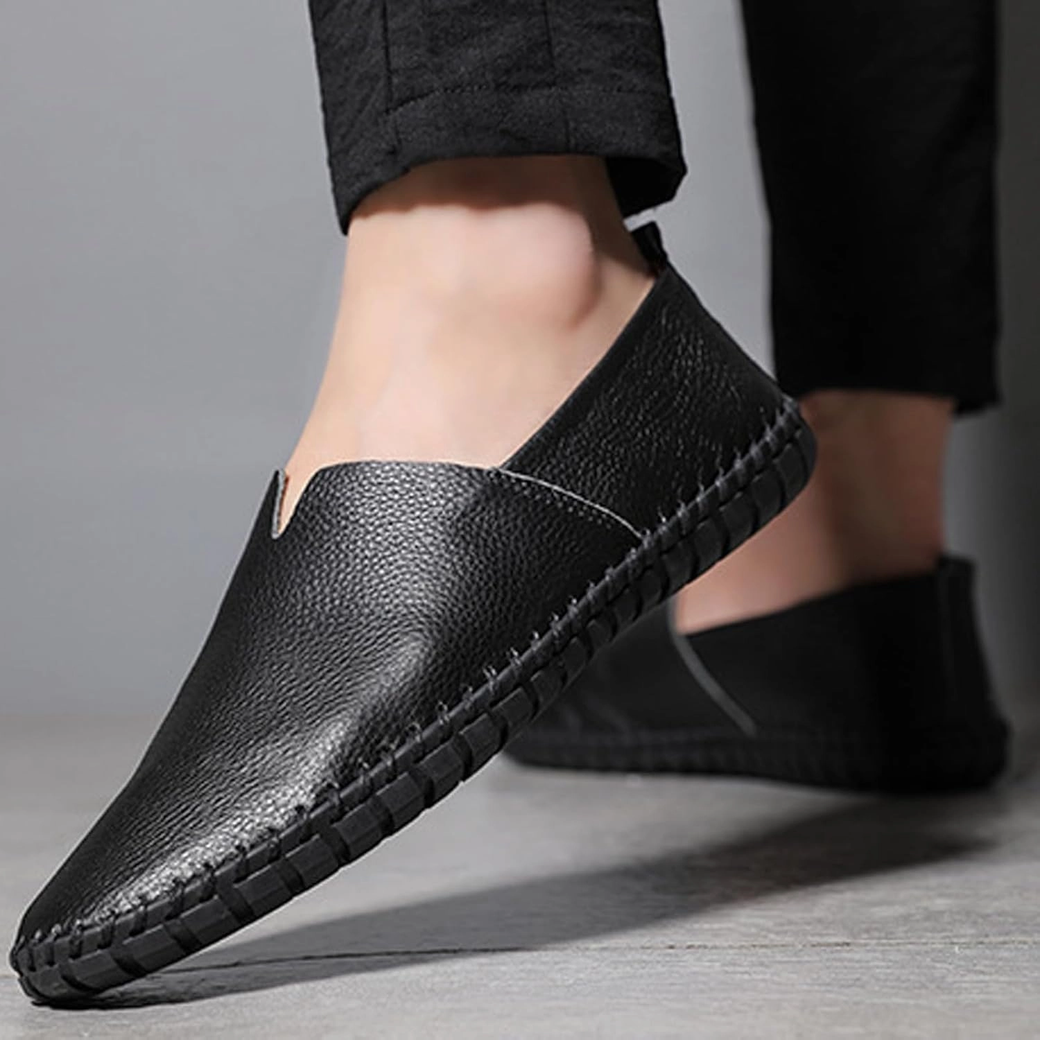 Mens Driving Loafers Casual Shoes Slip On Lightweight Breathable Shoe Lightweight Hiking Workout Footwear Dressy Outfits Comfortable Walking Sneakers