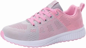 Prince Sneakers Orthopedic Tennis Shoes for Women Mesh Lace-Up Casual Sneakers Wide Width Running Shoes Comfortable Non Slip Cushion Sneakers