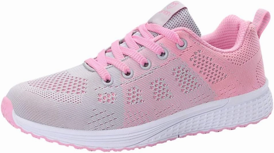 Orthopedic Tennis Shoes for Women Mesh Lace-Up Casual Sneakers Wide Width Running Shoes Comfortable Non Slip Cushion Sneakers Puma Sneakers Shoes