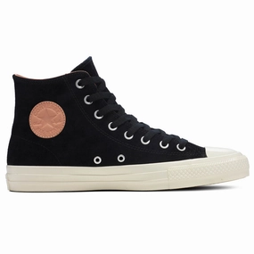 White Suede Skate Shoes Converse CTAS Pro Hi Nubuck Black Vachetta Beige Shoes