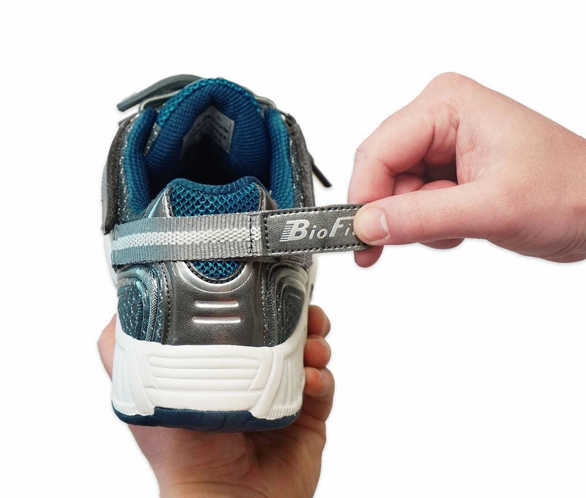 Sprint - Blue, Tie-Less & Heel Strap Gold Metallic Oxfords