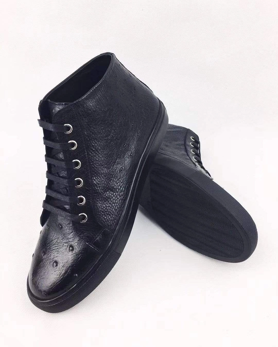 Most Comfortable Oxfords Crocodile Shoes Ostrich Leather Mens Pull Up Shoes