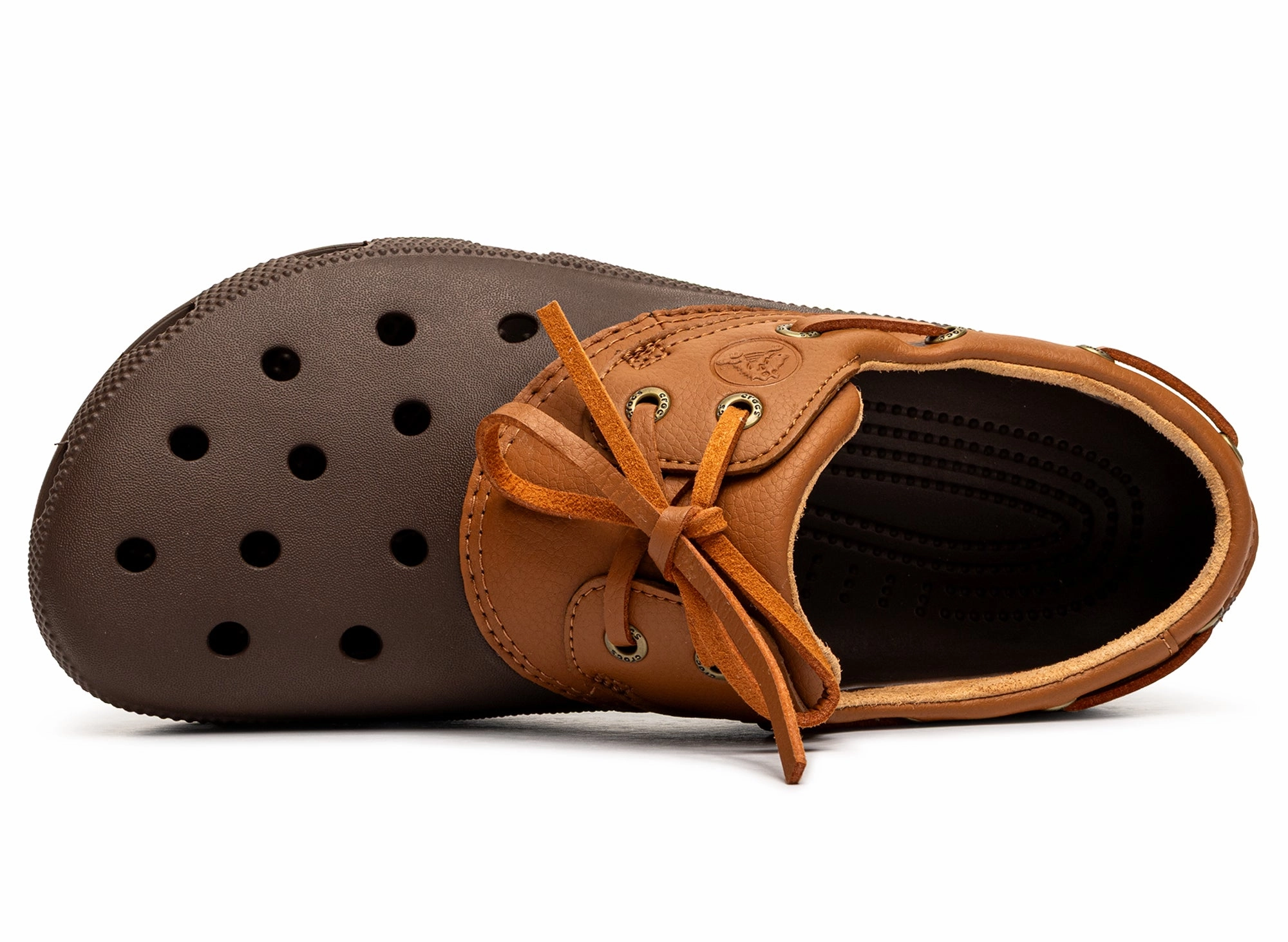 Crocs Classic Boat Shoe Coffee Cognac Badminton Shoe
