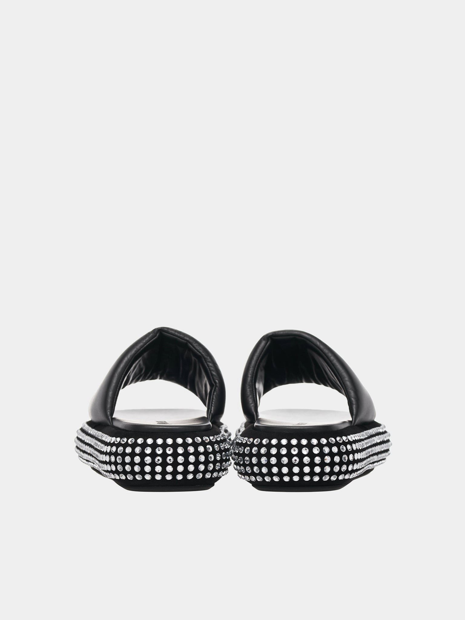 Crystal Bumper Platform Sandals (ANW40211A-999-BLACK-CRYSTAL) Angels Sandals